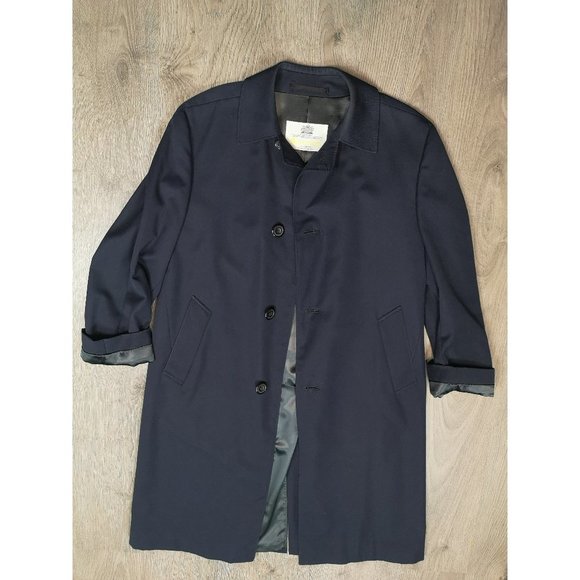 90S Vintage Aquascutum Oversized Long Sleeve Trench Coat | TheStyleMinr.com - Picture 1 of 11